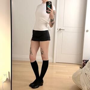 Djerf avenue white ribbed cotton